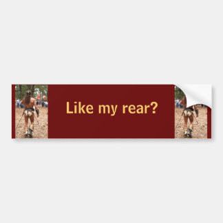 腰部の布の人は私の後部を好みます バンパーステッカー