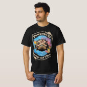 腰魚お洒落デザイン Tシャツ (正面フル)
