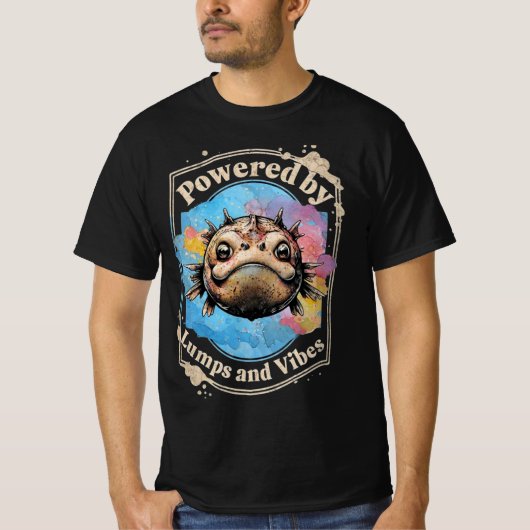 腰魚お洒落デザイン Tシャツ (正面)
