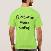 腸のアメリカヘラジカか。 Tシャツ (裏面)