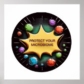 腸内保護の健康のための微生物学 ポスター (正面)