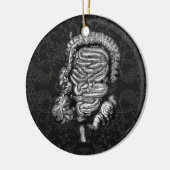 腸図ヴィンテージ セラミックオーナメント (左)