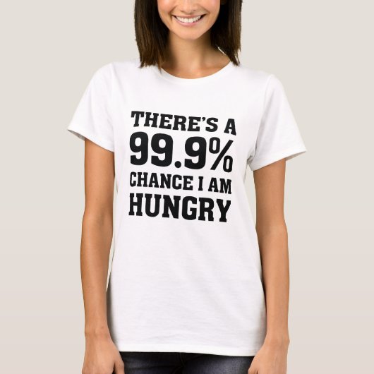 腹が減った Tシャツ (正面)