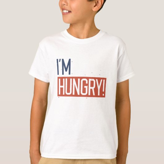 腹が減った Tシャツ (正面)