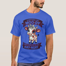 腹が減ると不機嫌になる Tシャツ