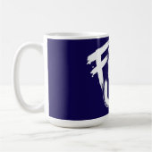 腹が立つグラフィティタイポグラフィ コーヒーマグカップ (左)