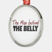 腹の後ろの人 メタルオーナメント (左)