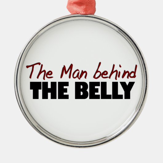 腹の後ろの人 メタルオーナメント (正面)
