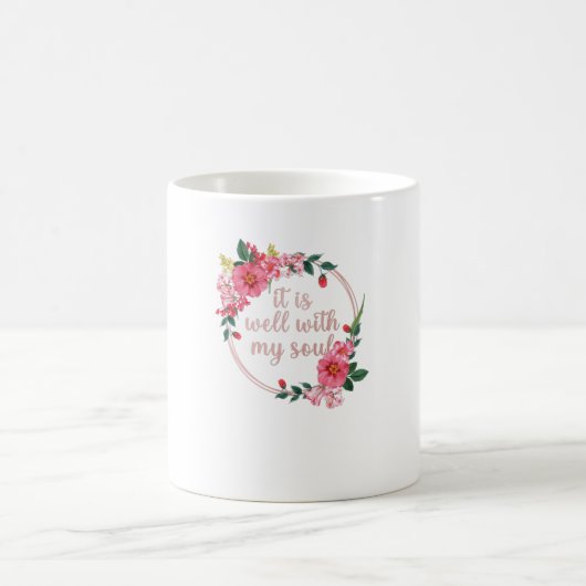 腹の花は好おもしろいい コーヒーマグカップ (中央)
