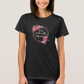 腹の花は好おもしろいい Tシャツ