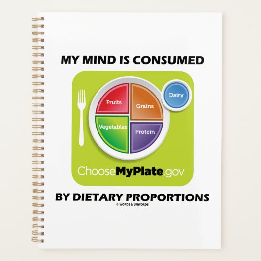 腹は食物の割合で食う プランナー手帳 (正面)