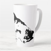 腹を満たす大喜び カフェラテマグ (右アングル)