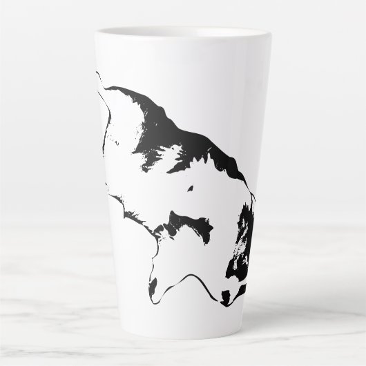 腹を満たす大喜び カフェラテマグ (正面)