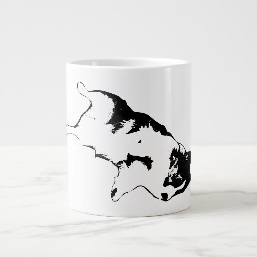 腹を満たす大喜び ジャンボコーヒーマグカップ (正面)