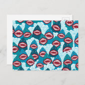 腹を空かせたサメ ポストカード (正面/裏面)