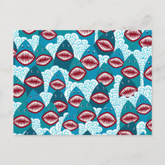 腹を空かせたサメ ポストカード