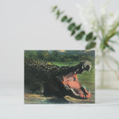 腹ペコの人を食べるワニのポストカード ポストカード (スタンド正面)