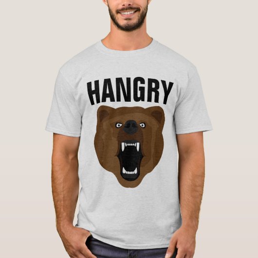 腹ペコグリズリーベアTシャツ Tシャツ (正面)