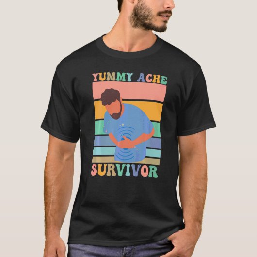 腹痛サバイバー・クラシック Tシャツ (正面)