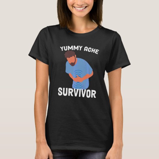 腹痛サバイバー   Tシャツ (正面)