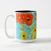 腹笑いラビチュドコーヒーマグ ツートーンマグカップ (左)