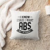 腹筋が欲しいと言ったのはわかっている クッション (ブランケット)