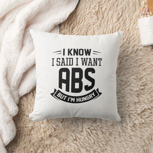 腹筋が欲しいと言ったのはわかっている クッション (ブランケット)