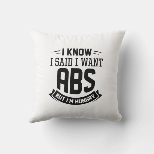 腹筋が欲しいと言ったのはわかっている クッション (裏面)