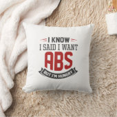 腹筋が欲しいと言ったのはわかっている クッション (ブランケット)