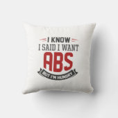 腹筋が欲しいと言ったのはわかっている クッション (裏面)