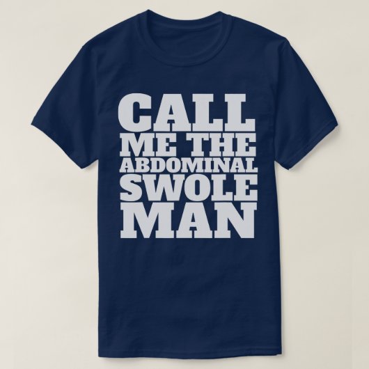 腹筋の男と呼んで Tシャツ (デザイン正面)