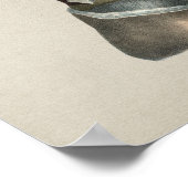 腹筋ヒト解剖学ヴィンテージプリント ポスター (角)