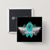 腹膜がん戦闘翼 缶バッジ (正面&裏面)