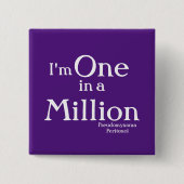 腹膜偽粘液腫ボタン(FITTING CANCER!) 缶バッジ (正面)