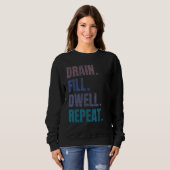 腹膜透析ナース腎疾患おもしろいNur スウェットシャツ (正面フル)