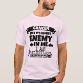 膀胱がんが私の中で一番悪い敵に出会った Tシャツ (正面)