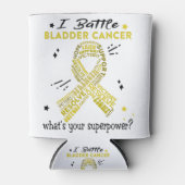 膀胱がんの戦士の贈り物を支持する 缶クーラー (正面)