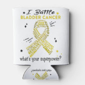 膀胱がんの戦士の贈り物を支持する 缶クーラー (裏面)