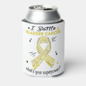 膀胱がんの戦士の贈り物を支持する 缶クーラー (缶裏面)
