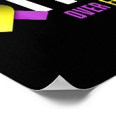 膀胱がん戦士の信仰God膀胱がんAw ポスター (角)