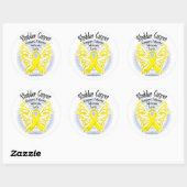 膀胱がん蝶3 ラウンドシール (シート)