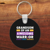 膀胱がん認識度の戦士の孫 キーホルダー (正面)