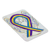 膀胱がん認識度エンジェルリボンギフトマグネット マグネット (右側)