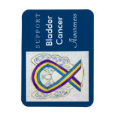 膀胱がん認識度エンジェルリボンギフトマグネット マグネット (縦)