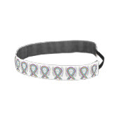 膀胱がん認識度リボンエンジェルヘッドバンド アスレチックヘッドバンド (右)