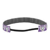 膀胱がん認識度リボンエンジェルヘッドバンド アスレチックヘッドバンド (裏面)