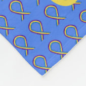 膀胱がん認識度リボンソフトケモブランケット フリースブランケット (角)