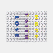 膀胱がん認識度リボンフリースブランケット フリースブランケット (正面(横))