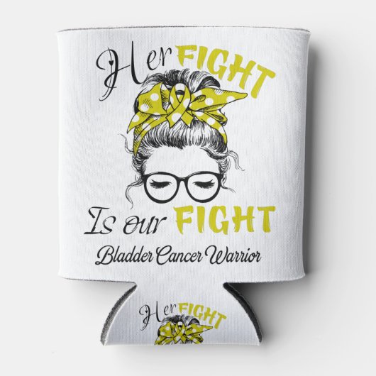 膀胱がん認識度月のリボンギフト 缶クーラー (正面)