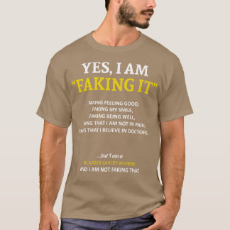 膀胱がん認識度私はこのFaでそれを偽造している Tシャツ